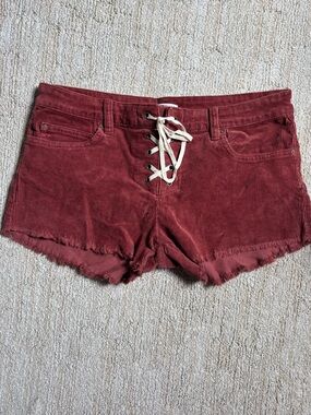 Billabong Corduroy Lace-Up Women’s Shorts - Dusty Red